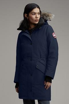 Chamarras Canada Goose Mujer Mexico - Ellesmere Abrigos Azul Oscuro Marino AR7306895